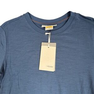 Icebreaker Tech Lite III SS Relaxed Tee Women S Dawn Blue Merino Wool New